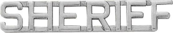 Blackinton Sheriff Letter Combination in Nickel